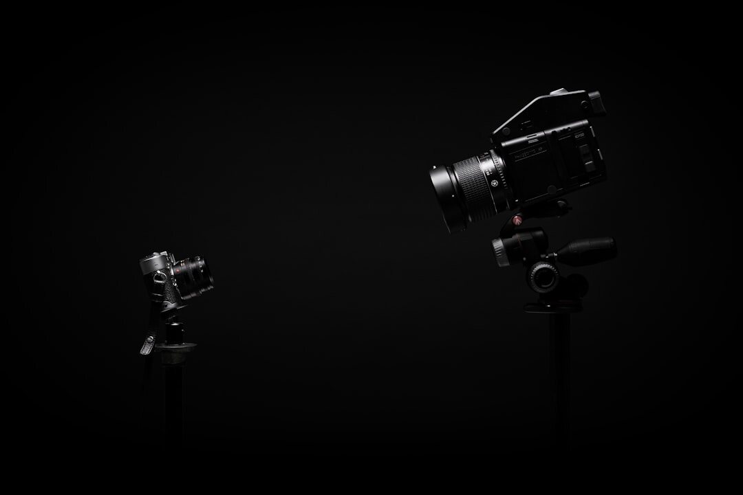 professional media interview setup